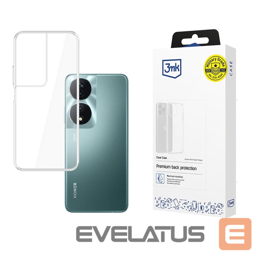 Back panel cover 3MK 3mk Clear Case for Honor 90 Smart - transparent