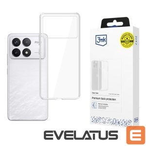 Back panel cover 3MK  3mk Clear Case for Xiaomi Poco F6 Pro - transparent 