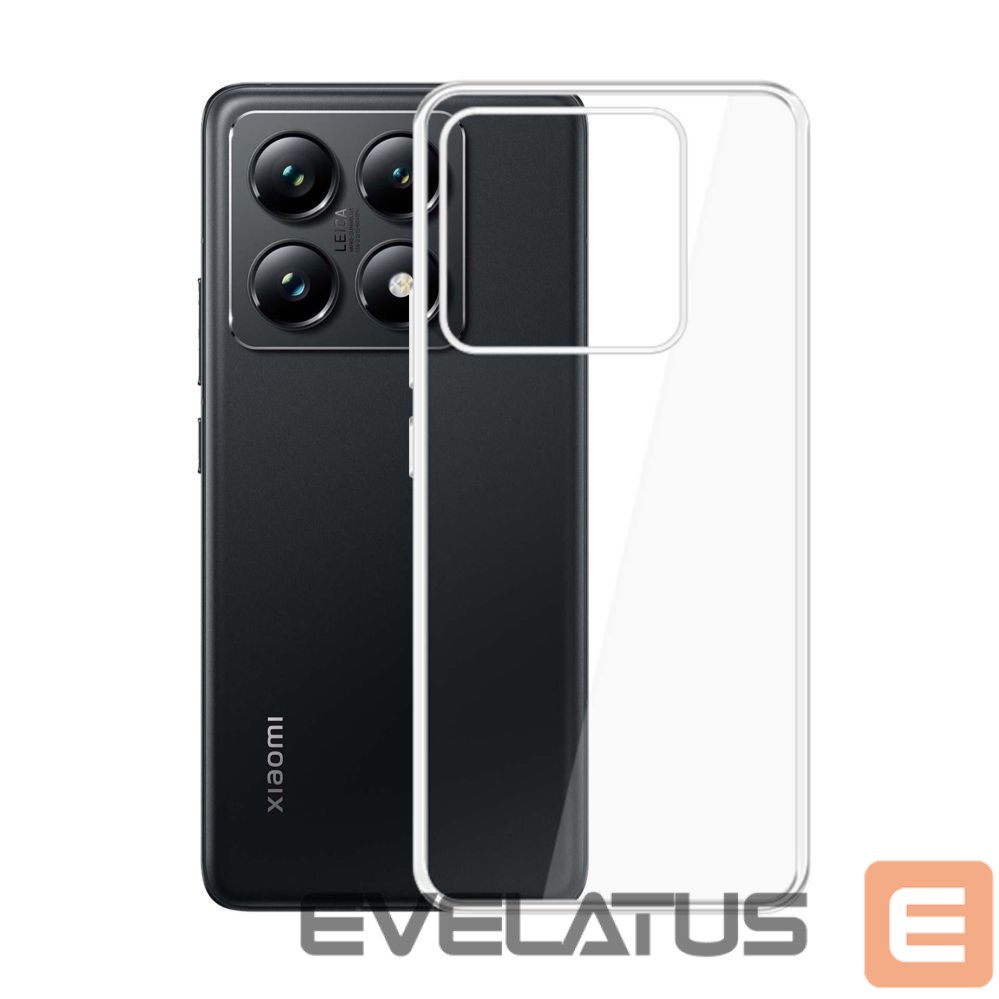 Back panel cover 3MK 3mk Clear Case for Xiaomi 14T Pro - transparent