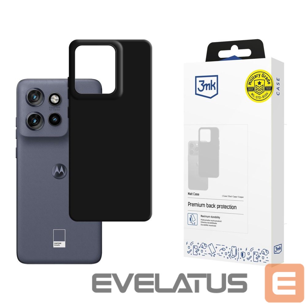 Back panel cover 3MK 3mk Matt Case for Motorola Edge 50 Neo - Black