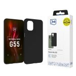 Back panel cover 3MK  3mk Matt Case for Motorola Moto G55 5G - Black 
