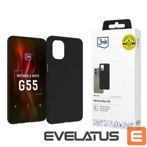 Back panel cover 3MK  3mk Matt Case for Motorola Moto G55 5G - Black 