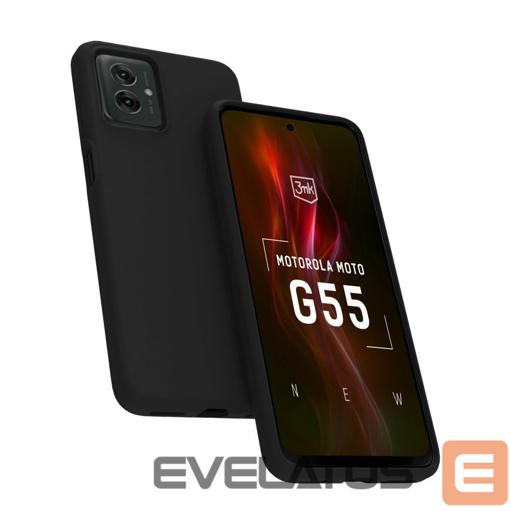 Back panel cover 3MK 3mk Matt Case for Motorola Moto G55 5G - Black