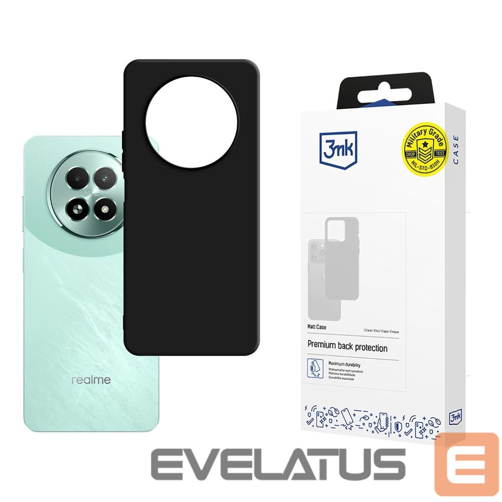 Back panel cover 3MK 3mk Matt Case for Realme 13 5G - Black