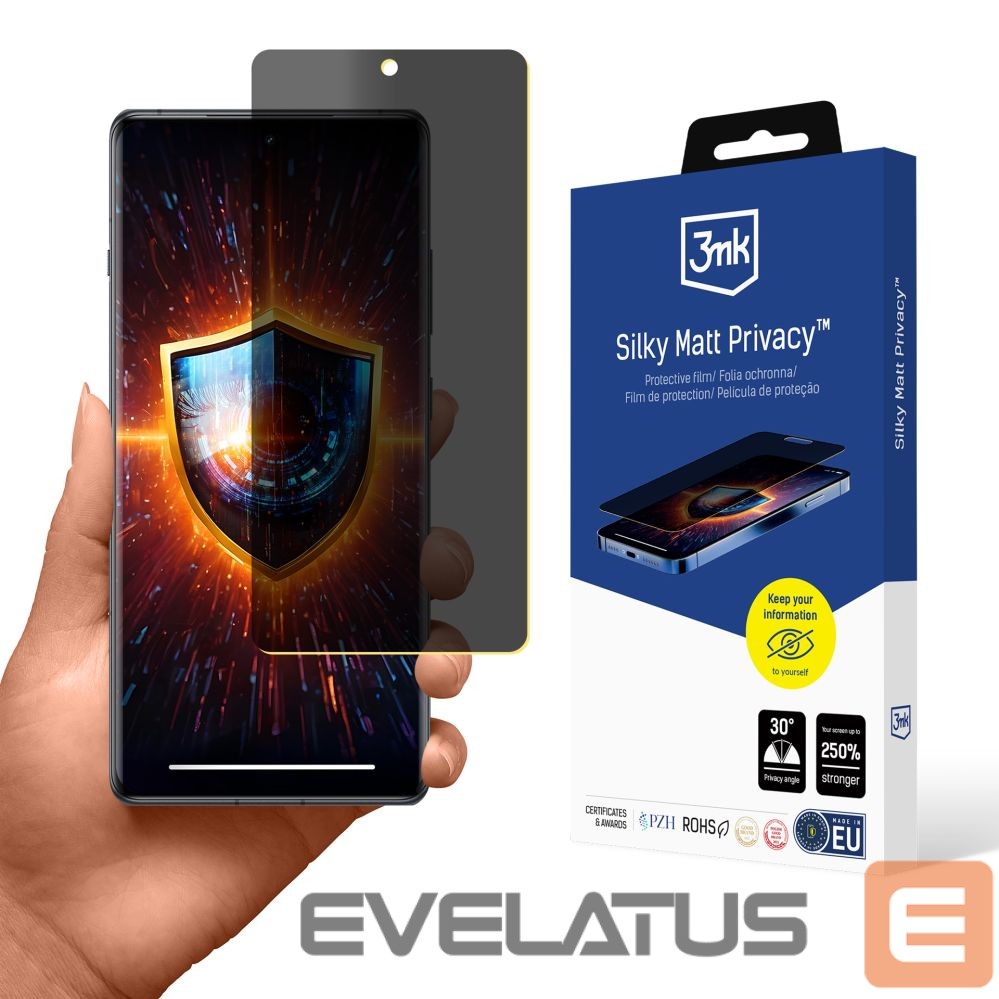 Protective glass 3MK 3mk Silky Matt Privacy Matte Privacy Screen Protector for OnePlus 12R