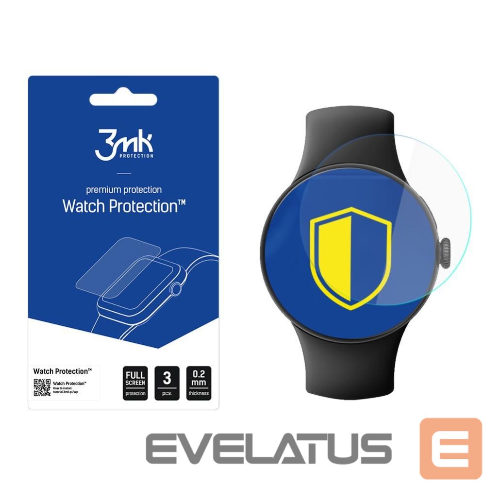Protective glass 3MK 3mk Watch Protection ARC Smartwatch Screen Protector for Google Pixel Watch 2