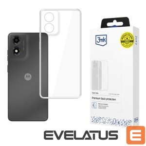 Back panel cover 3MK  3mk Clear Case for Motorola Moto E14 / G04 / G04S - transparent 