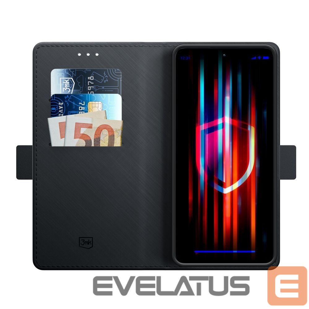 Back panel cover 3MK 3mk Wallet Case for Xiaomi Redmi Note 13 Pro 4G - black