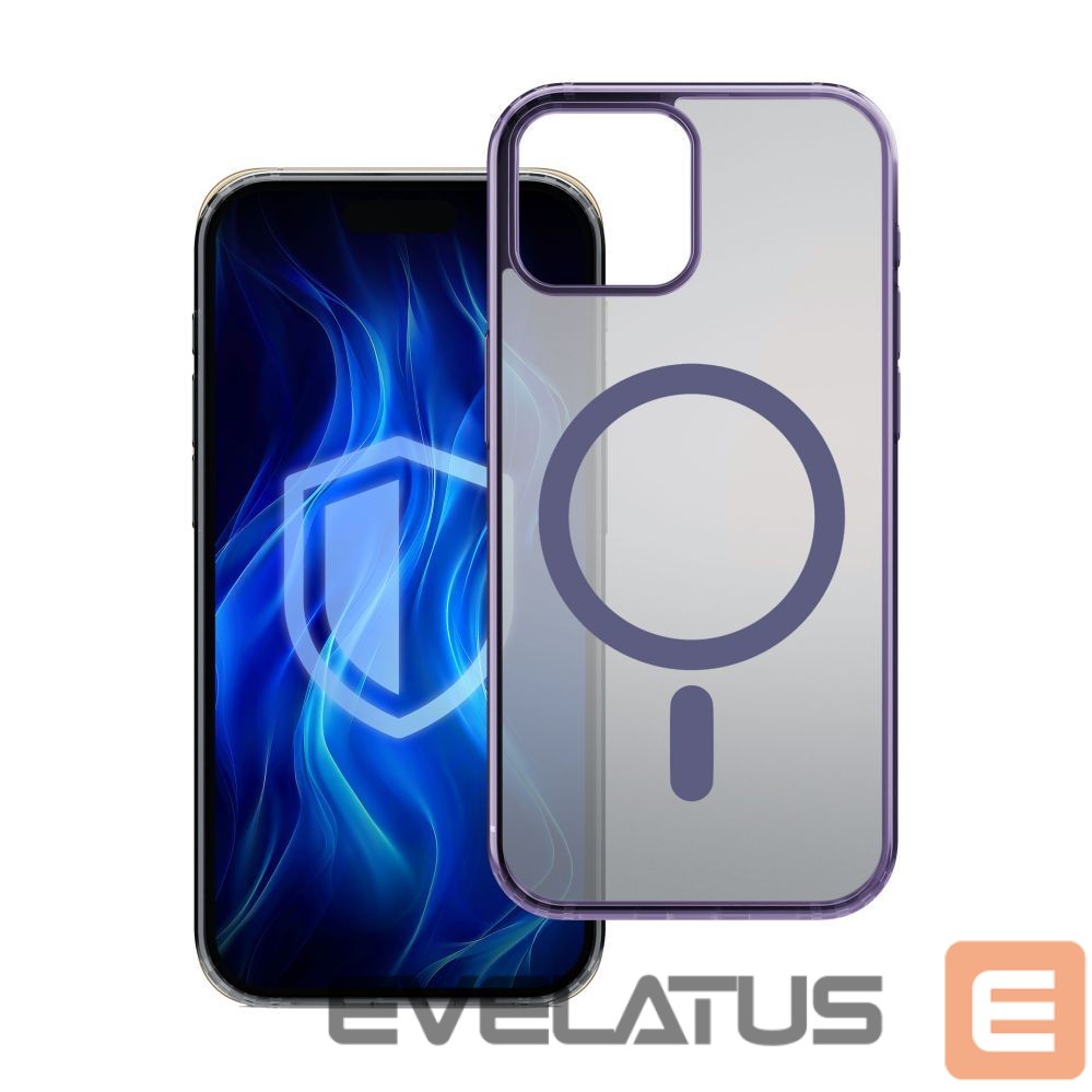 Back panel cover 3MK 3mk Frosty MagCase purple for Apple iPhone 15 Plus - purple