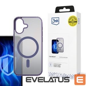 Back panel cover 3MK  3mk Frosty MagCase Purple for Apple iPhone 16 - purple 