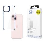 Back panel cover 3MK  3mk Satin Armor Case+ Blue for Apple iPhone 15 - transparent 