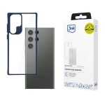 Back panel cover 3MK  3mk Satin Armor Case+ Blue for Samsung Galaxy S24 Ultra - transparent 