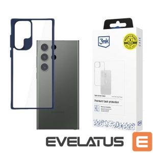 Back panel cover 3MK  3mk Satin Armor Case+ Blue for Samsung Galaxy S24 Ultra - transparent 