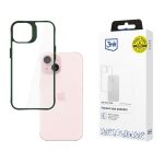 Back panel cover 3MK  3mk Satin Armor Case+ Green for Apple iPhone 15 - transparent 