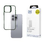 Back panel cover 3MK  3mk Satin Armor Case+ Green for Apple iPhone 16 Pro Max - Transparent 