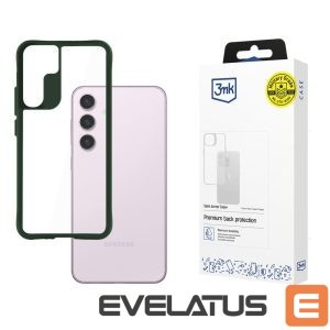 Back panel cover 3MK  3mk Satin Armor Case+ Green for Samsung Galaxy S24 - transparent 