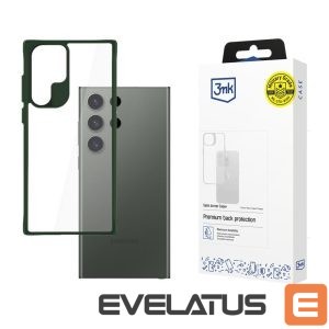 Back panel cover 3MK  3mk Satin Armor Case+ Green for Samsung Galaxy S24 Ultra - transparent 