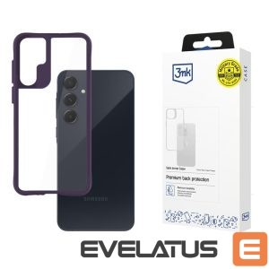 Back panel cover 3MK  3mk Satin Armor Case+ Purple for Samsung Galaxy A55 5G - transparent 
