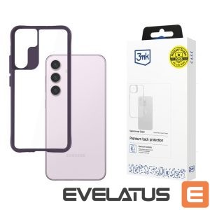 Back panel cover 3MK  3mk Satin Armor Case+ Purple for Samsung Galaxy S24 - Transparent 