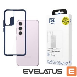 Back panel cover 3MK  3mk Satin Armor Case+ Blue for Samsung Galaxy S24 - transparent 