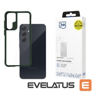 Back panel cover 3MK  3mk Satin Armor Case+ Green for Samsung Galaxy A55 5G - transparent 