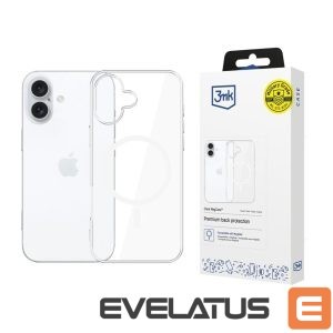 Back panel cover 3MK  3mk Clear MagCase for Apple iPhone 16 - transparent 