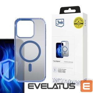 Back panel cover 3MK  3mk Frosty MagCase Blue Case for Apple iPhone 14 Pro - Transparent 