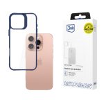 Back panel cover 3MK  3mk Satin Armor Case+ Blue for Apple iPhone 16 Pro - transparent 