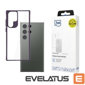 Back panel cover 3MK  3mk Satin Armor Case+ Purple for Samsung Galaxy S24 Ultra - Transparent 