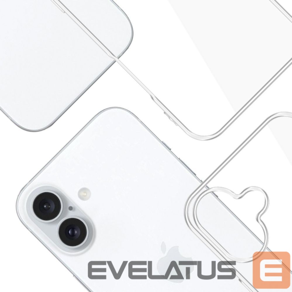 Back panel cover 3MK 3mk Clear Case Eco for Apple iPhone 16 plus - transparent