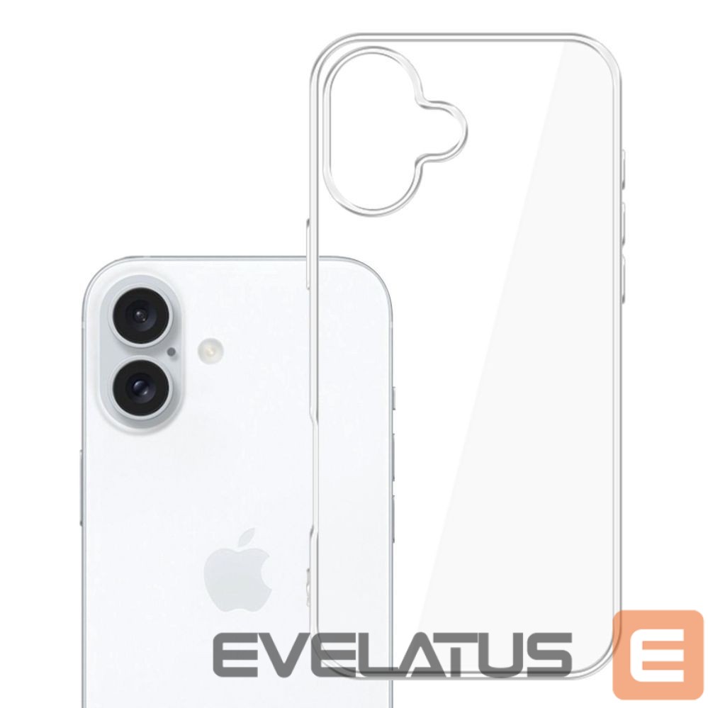 Back panel cover 3MK 3mk Clear Case Eco for Apple iPhone 16 plus - transparent