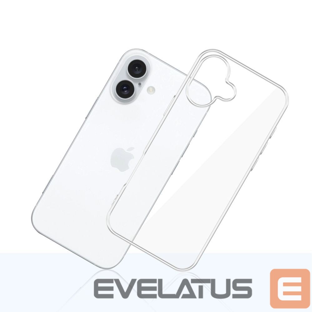 Back panel cover 3MK 3mk Clear Case Eco for Apple iPhone 16 plus - transparent