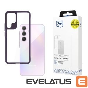 Back panel cover 3MK  3mk Satin Armor Case+ Purple for Samsung Galaxy A35 5G - transparent 