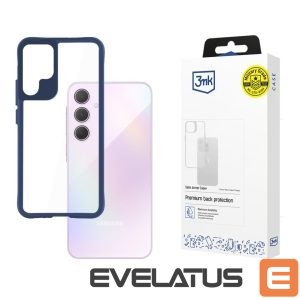 Back panel cover 3MK  3mk Satin Armor Case+ Blue for Samsung Galaxy A35 5G - transparent 
