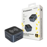 Converter Wozinsky  Hub USB-C 12 in 1 Wozinsky WHBC09Y8S multifunctional, with wireless charging function, aluminum, with 15 cm cable - gray 