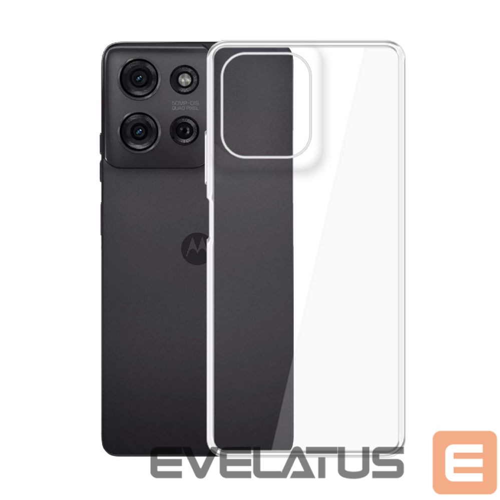 Back panel cover 3MK 3mk Clear Case for Motorola Moto G75 - transparent