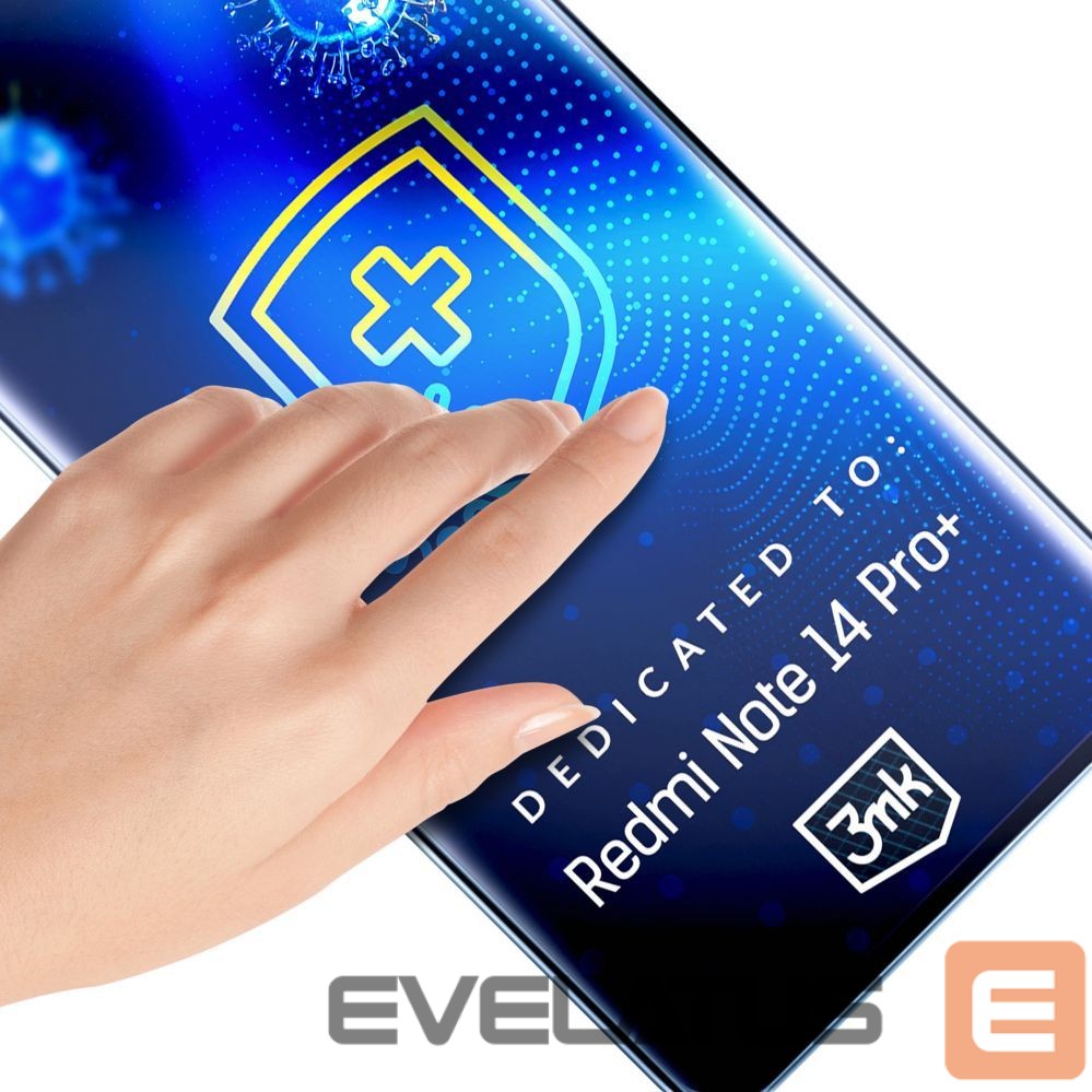 Protective glass 3MK 3mk SilverProtection+ protective film for Xiaomi Redmi Note 14 Pro+