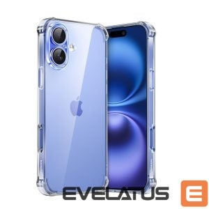 Back panel cover Ugreen  Ugreen Bright Cushion CA101 Case for iPhone 16 Plus - Clear 