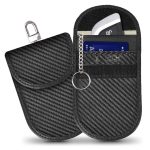 Back panel cover Tech-Protect  Tech-Protect KLR100 RFID Blocking Car Key Case - Black - Carbon 