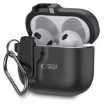 Back panel cover Tech-Protect  Tech-Protect Slim Hook Case for AirPods 4 - Black 