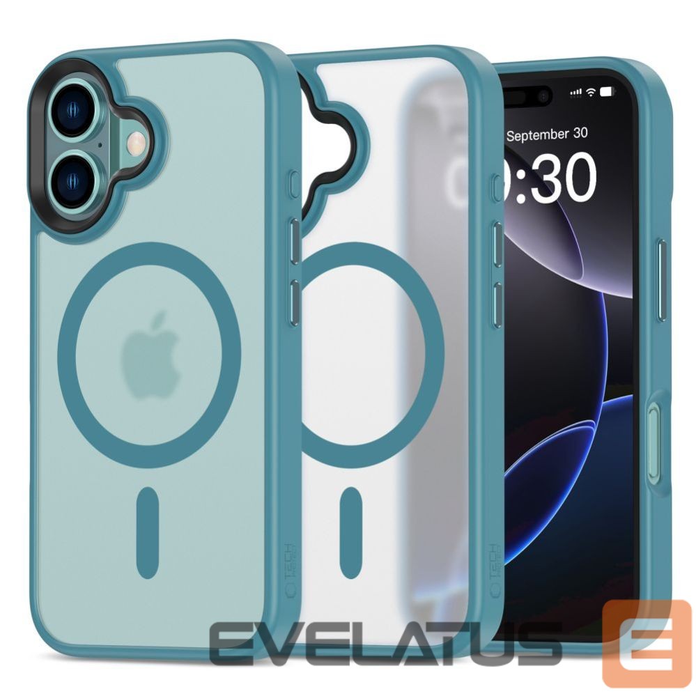 Back panel cover Tech-Protect Tech-Protect MagMat MagSafe iPhone 16 Case - Blue