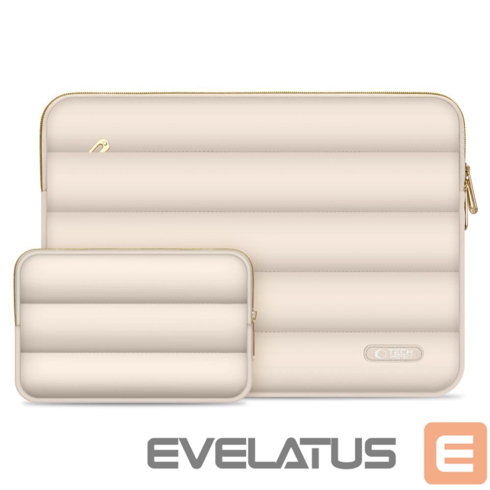 Laptop Bag Tech-Protect Tech-Protect Puffy 13-14 Laptop Bag - Beige