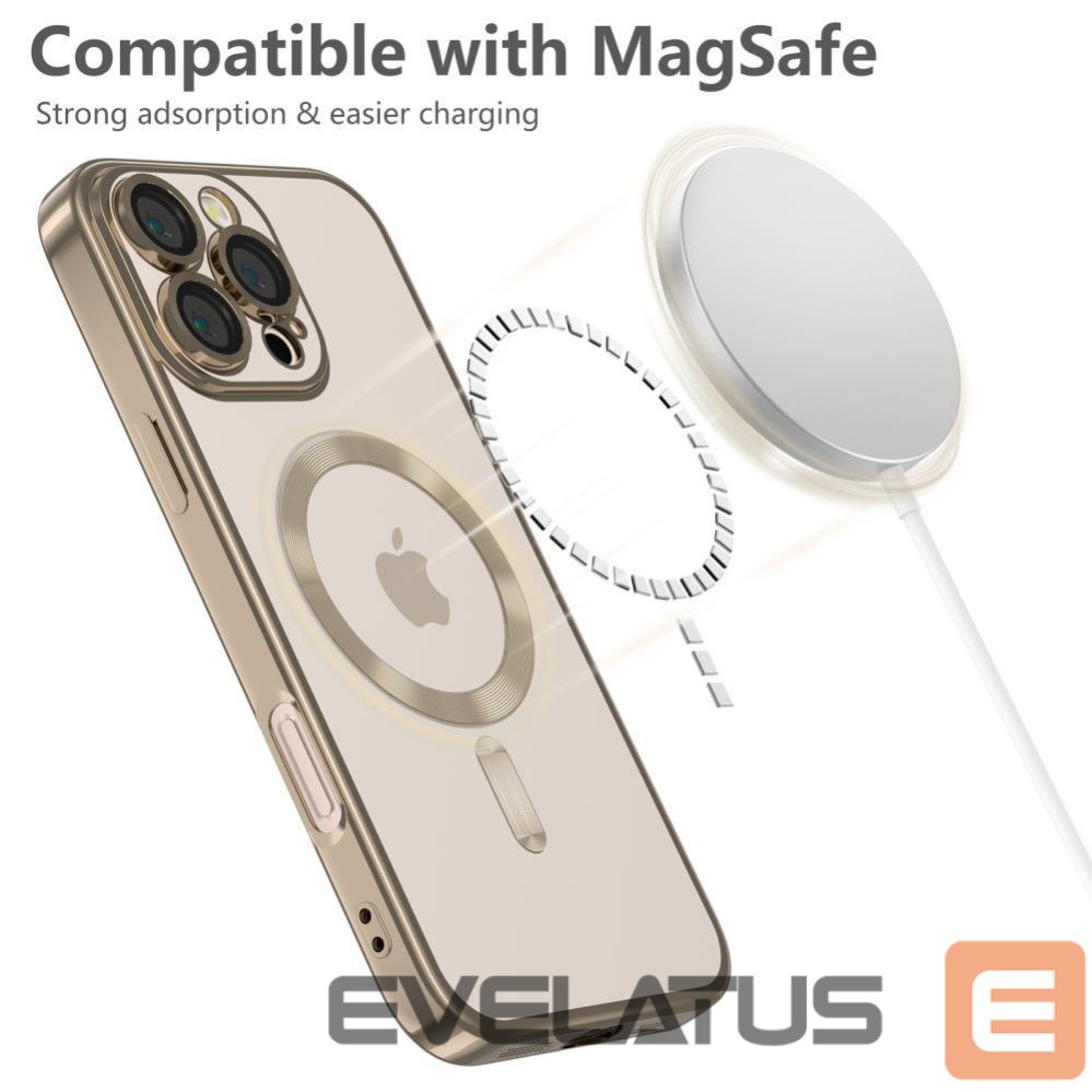 Back panel cover Tech-Protect Tech-Protect MagFlex MagSafe Case for iPhone 16 Pro Max - Gold