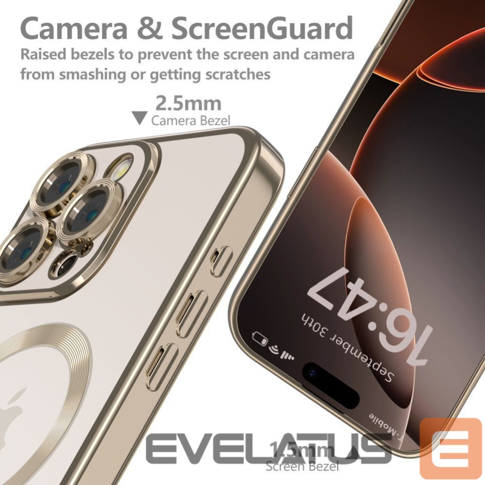 Back panel cover Tech-Protect Tech-Protect MagFlex MagSafe Case for iPhone 16 Pro Max - Gold