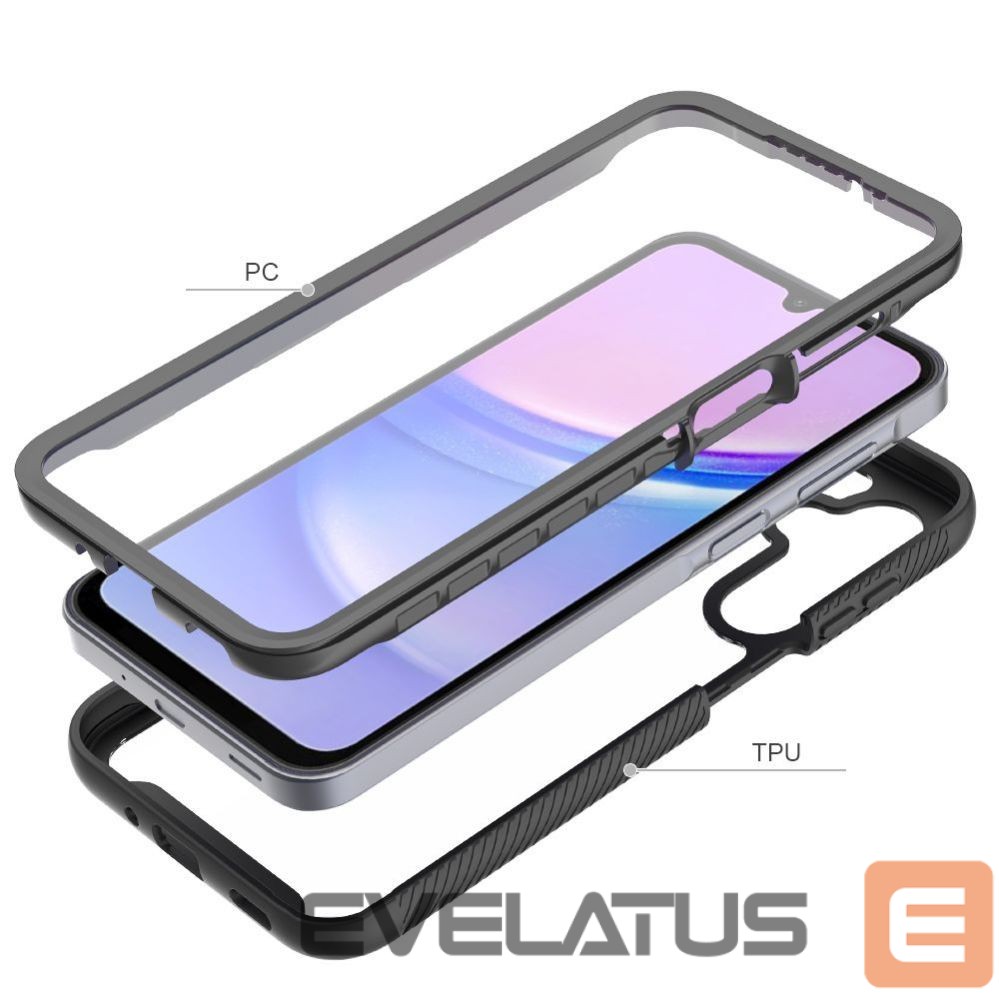 Back panel cover Tech-Protect Tech-Protect Defense360 Case for Samsung Galaxy A16 4G / 5G - Black