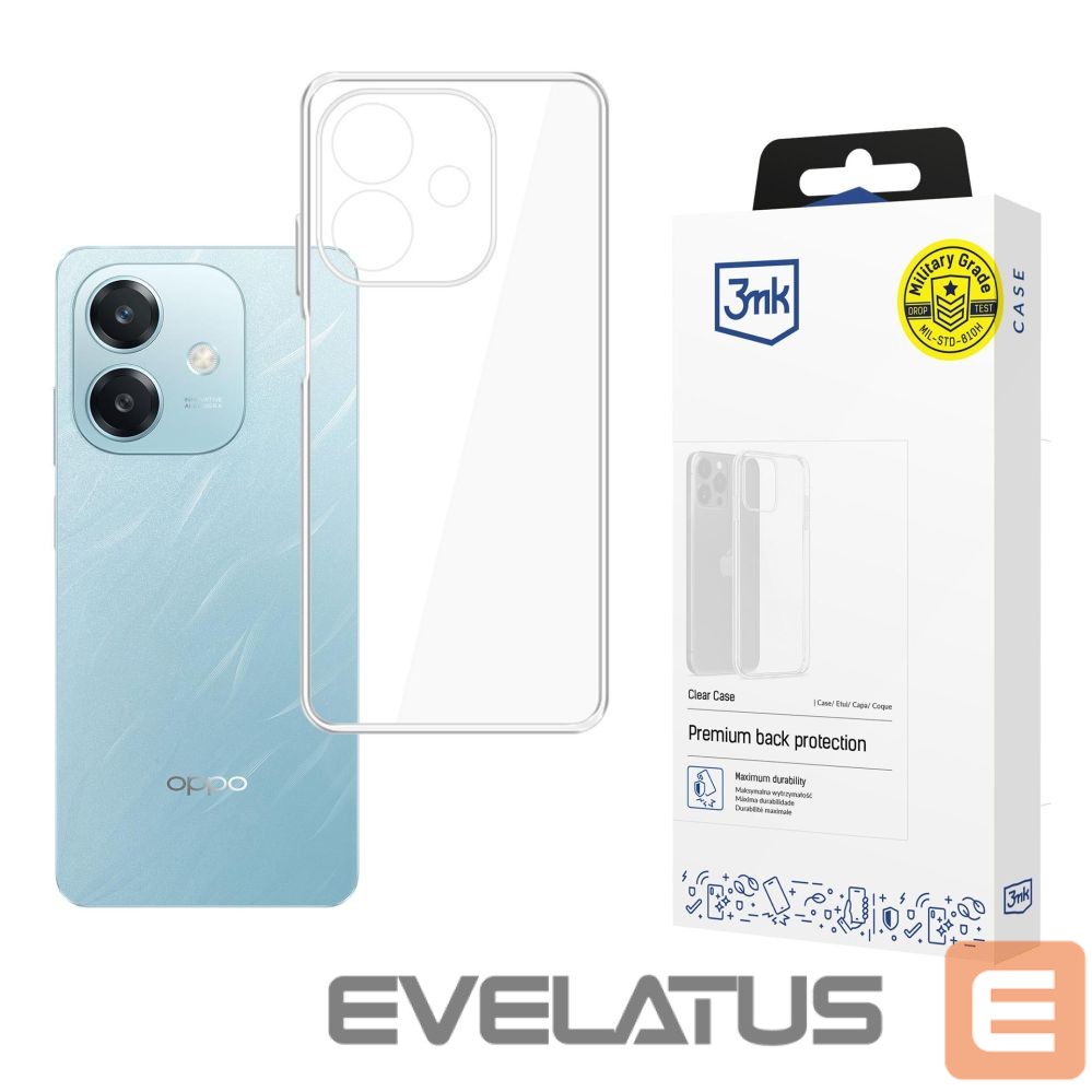 Back panel cover 3MK 3mk Clear Case for Oppo A60 5G - transparent