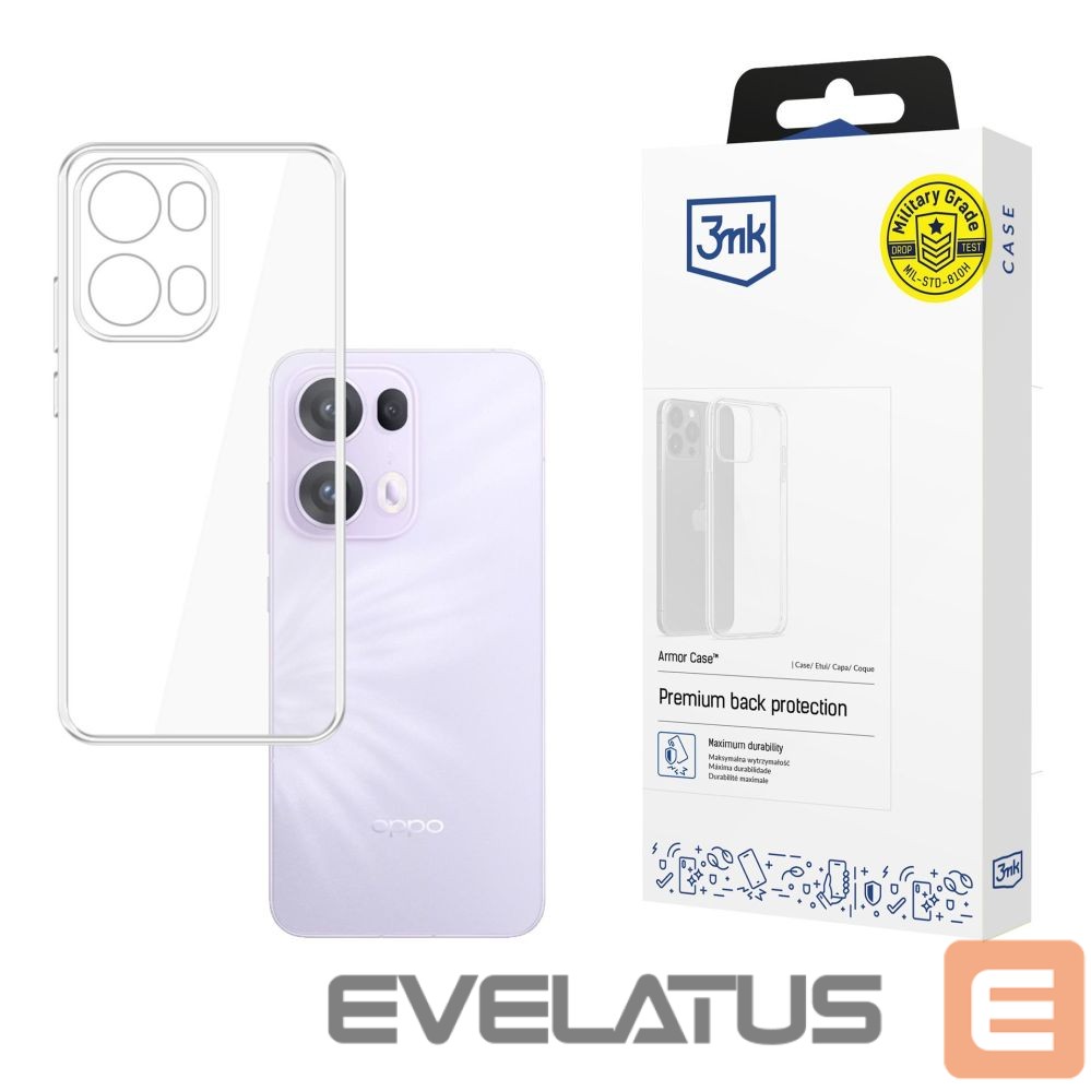 Back panel cover 3MK 3mk Clear Case for Oppo Reno 13 Pro - transparent