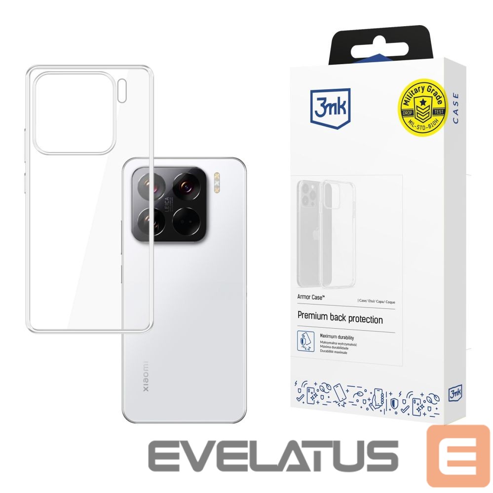 Back panel cover 3MK 3mk Clear Case for Xiaomi 15 - transparent