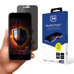 Protective glass 3MK  Privacy Screen Protector Matte 3mk Silky Matt Privacy for Apple iPhone SE 2022 