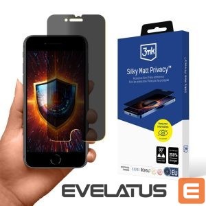 Protective glass 3MK  Privacy Screen Protector Matte 3mk Silky Matt Privacy for Apple iPhone SE 2022 